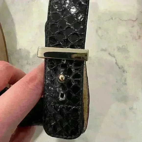 Ann Taylor Black and Cream Wedge Heel Size 7.5 - Picture 6 of 7